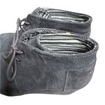 Toms  Boots Women's Desert Wedge Size 8 Gray Suede Lace Up Ankle Booties Aztec Photo 6