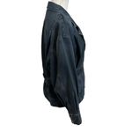 IRO Denim Oversized Jacket Belted Delicacy Faded Dark Blue Women Size FR36 US 2 Photo 2