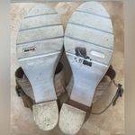 Johnston & Murphy  Kayla Multi Bleached Cork/Taupe Leather Heel Shoe; size 7.5 Photo 5