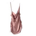 Maniere De Voir  NWTs Lavender Satin Ruched Side Rope Dress size 10 Photo 3