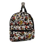 Disney NWT Mickey Mouse Backpack All Over Print Nylon Zip Unisex Adult Kids Photo 0