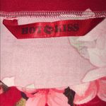 Hot Kiss  Red Floral Tie Neck Tank Top Photo 2