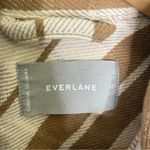 Everlane  Women’s Oversized Shirt Jacket – Tan/Cream Stripe – XS Photo 6