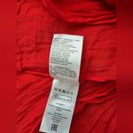 Ulla Popken Organic Cotton Red Wide Neck Scarf Photo 3