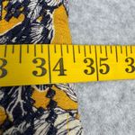 Market & Spruce Women's Size L Yellow Floral Embroidered Sleeveless Dress Photo 11