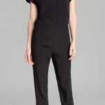 Vince  Black Silk Short Sleeve Cropped Jumpsuit Sz.12 Photo 1