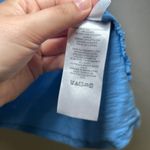 Anthropologie Pilcro Blue V Neck Ruffle Sleeve Cotton T Shirt Top Women's Size L Photo 4