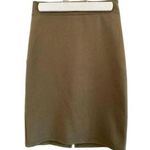 Charlotte Russe Womens Olive Green Nylon Spandex Knee Length Pencil Skirt Size S Photo 0
