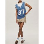 Anthropologie Pilcro Sporty Sleeveless
Twofer Sweater Size Small Blue Photo 1