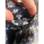 Toad & Co Chaka Organic Cotton Skirt Blue Floral Print Size S Photo 6