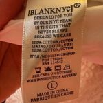 BLANK NYC White Eyelet Romper Puff Sleeve Square Neck Belted Size Large Photo 2