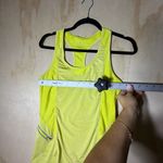 Athleta 🌟 Women’s S Yellow Racerback Tank Top Mesh Panels Zip Pocket Activewear Photo 4