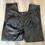 BLANK NYC Pleated Black Faux Leather Pants - size 31 Photo 4