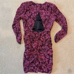 For Love & Lemons part floral long sleeve mini dress with open back size S Photo 1