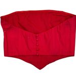 Princess Polly Red Corset Top Bustier Crop Top Strapless S 6 Photo 4