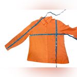 Pendleton  100% LINEN Orange Button Down Shirt Ladies Size Large Photo 9