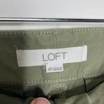 Loft the slim olive green ankle pants women's size 2P petite business casual Photo 2