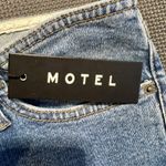 Motel Rocks Motel Denim Flare‎ Leg Jeans Exposed Button Fly Light Wash Women's Size 33 Long Photo 6