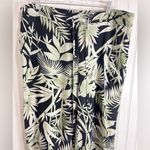 Green and Black Wide Leg Jumpsuit with Tropical Design Size 14 Photo 1