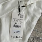 ZARA  satin bow white dress Photo 3