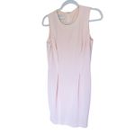 Maggy London Vintage Set Sheath Dress Jacket 8 Pink Floral Pearl Coquette Brunch Photo 5