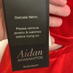 Aidan Mattox  NWT formal long ruffle orangy red woman dress size 4 beautiful Photo 6