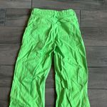 ZARA  the boogie pant neon green jeans Photo 5