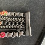 Juicy Couture Pam Gela Multi Chain Wide Floral Charm Bracelet Silver New Photo 3