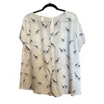 Torrid Giraffe Novelty Print Crepe Button Back Top Womens 2X Multicolor Blouse Photo 5