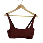 Athleta Aqualuxe Bikini Top in Burgundy Size 36B/C Photo 1