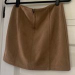 Wild Honey Faux Suede Camel Tan Taupe Mini Skirt Juniors Size M/Women’s XS/S Photo 3
