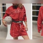 Free People NWT FP Movement Seeing Double Set - winterberry red - Medium Photo 2