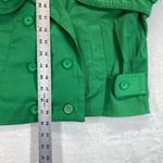 Vertigo Paris  Green Double Breasted Cropped Blazer Jacket Cotton‎ Blend Size M Photo 2