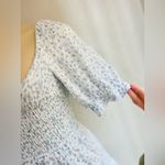 Abercrombie & Fitch  Dress Womens XS Blue White Floral Smocked Boho Prairie Photo 4