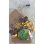 Pineapple & Mickey Mouse Donut Earrings Set Yellow Photo 4