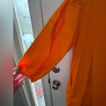 Maude Vivante Orange Thea Cotton Poplin Dress Size Large Photo 4