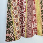 American Vintage Vintage 579 90s White Pink Green Paisley Patchwork A Line Mini Skirt 12 Photo 4