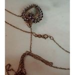 10K Solid Yellow Gold YG Chain JCM Heart Pendant Charm Diamond Necklace Photo 4