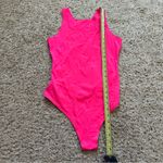 Aerie Smoothez By  Womens Pink Bodysuit Size Large Seamless Racerback High Neck Photo 3