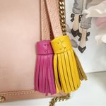 Sancia Lana Coin Purse Cross Body Square Mini Bag with Tassels In Canyon Rose Photo 4