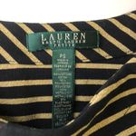 Ralph Lauren  | Glitter Gold Striped & Black Shirt Photo 2