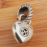 David Yurman  Gold Dome Heart Necklace 925 14K Photo 2