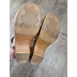 Dansko  Sonnet Sandal 39 - US 8 Wedge Platform Beige Snakeskin Leather Shoes Photo 8