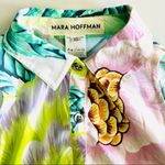 Mara Hoffman Tropical Pastel Print Blouse Top, Cold Shoulder sz. XS Photo 2