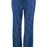 White House | Black Market  Dark Wash Relaxed Fit Flare Leg Denim Trousers Photo 5