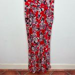 Yumi Kim  Red Floral Silk Jumpsuit Photo 3