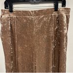 Serra  Velvet Brown tan crushed Wide Leg Pants Size medium! Photo 2