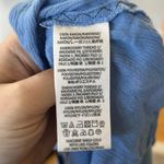 Free People  Blue Embroidered Blouson Sleeve Boho Shift Dress Photo 5