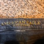 American Eagle Outfitters Womens Skinny Jeans Black Extreme Flex Distressed Hem Photo 1