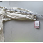 Avec Les Filles Oversized Denim Jean Jacket Off White Ruffled Feminine Sleeve M Photo 9